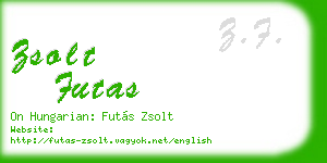 zsolt futas business card